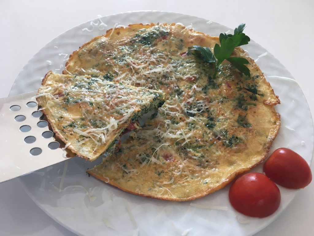 Akdeniz usulü otlu omlet, Akdeniz usulü omlet, kahvaltılık omlet tarifi, kahvaltılık tarifler, Akdeniz omleti